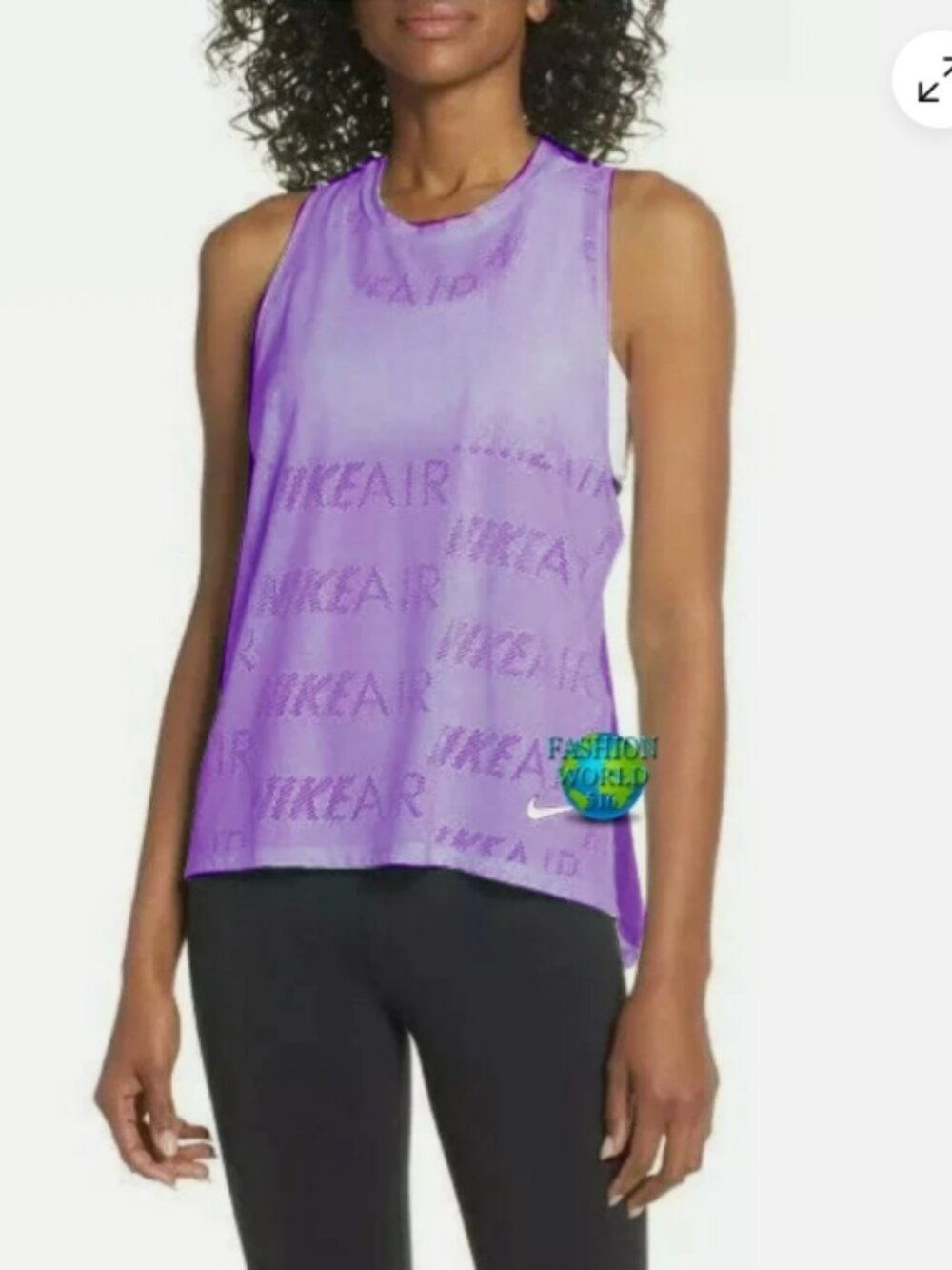 Nike DRY Women's Running/Training Tank Top (Purple) Size Small